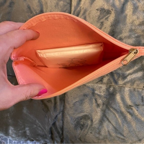 Team Bride Pink & Gold Makeup Bag - Picture 2 of 4